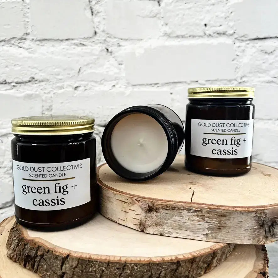 Green Fig + Cassis Scented Candle - Candle