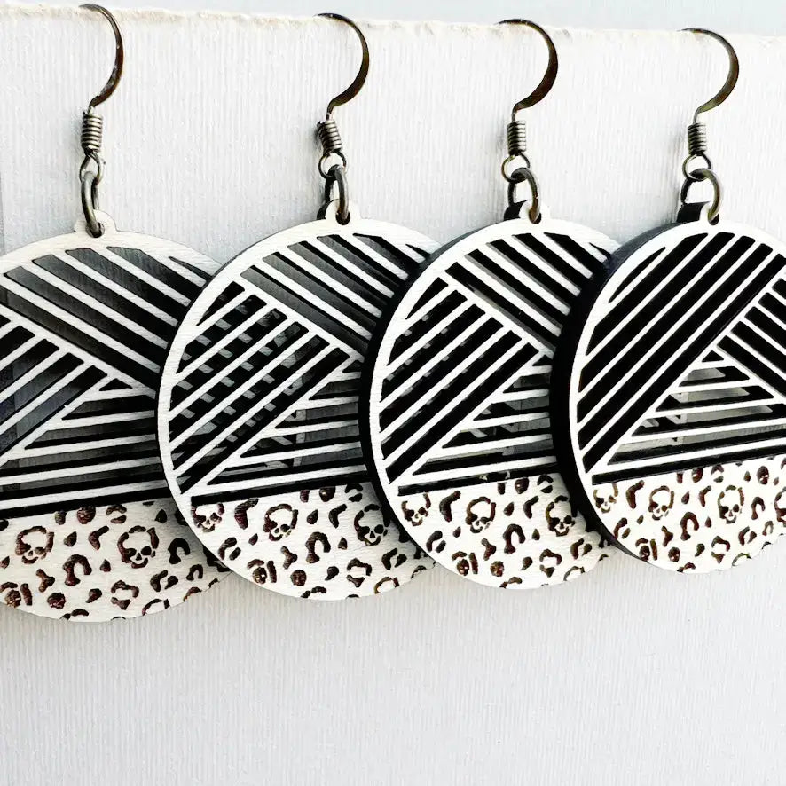 leopard-skull-print-metric-maple-wood-drop-earrings-natural