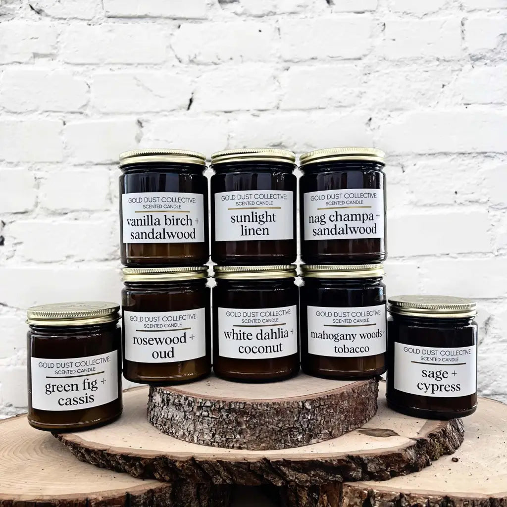 Classic Candle Label Mahogany Woods and Tobacco