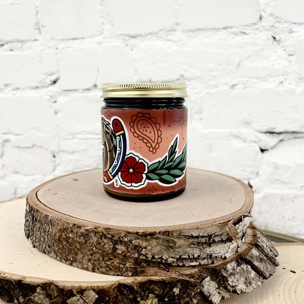 Red_Dirt_Road_3 Tattoo Art by Russ Oberg Scented Candle