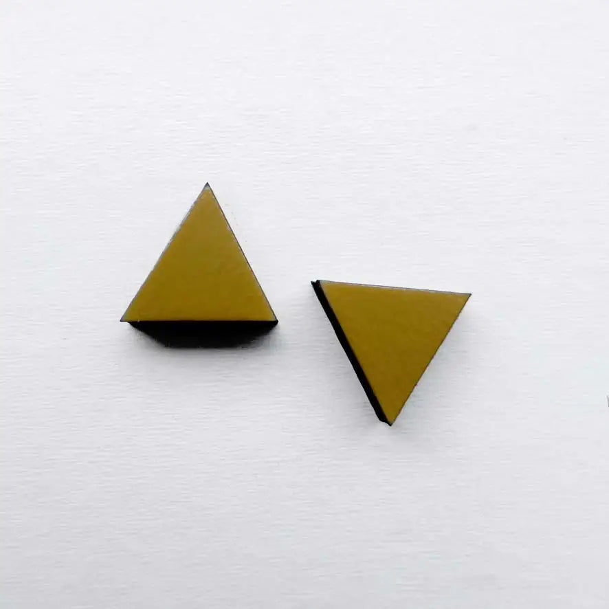 Triangle Wood Studs Adobe Sun Yellow