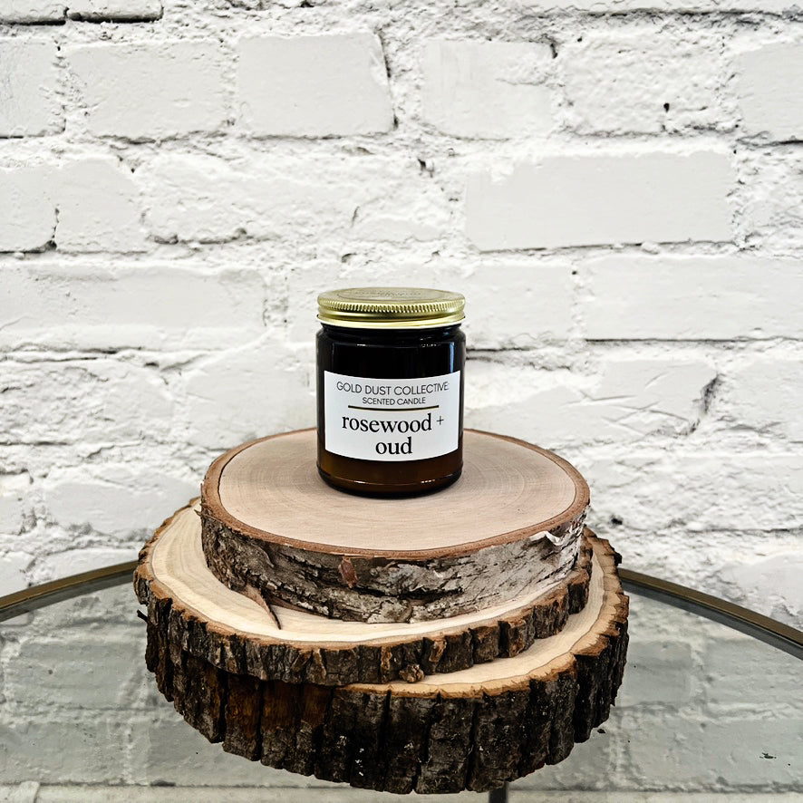 Rosewood + Oud Scented Candle