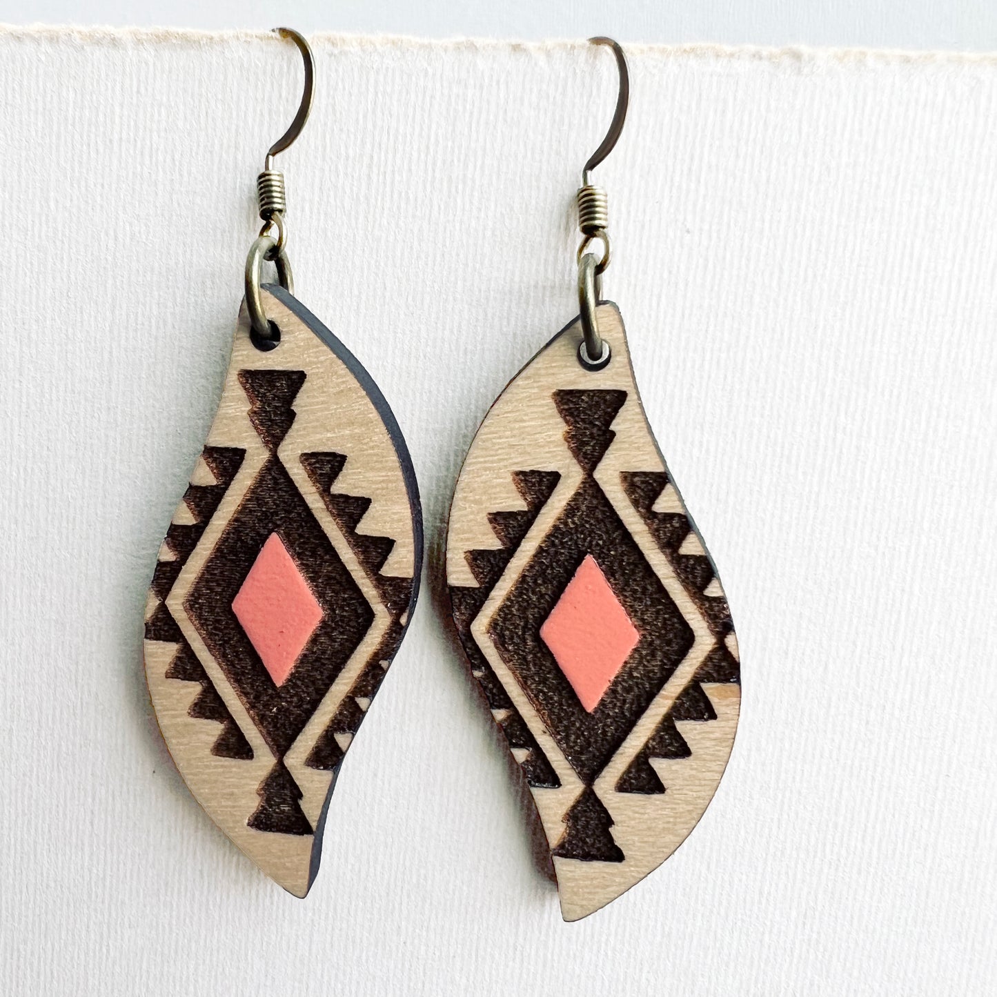 Cheyenne Wood Drop Earrings