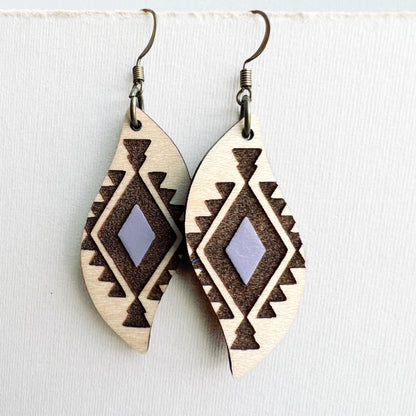 Cheyenne Wood Drop Earrings