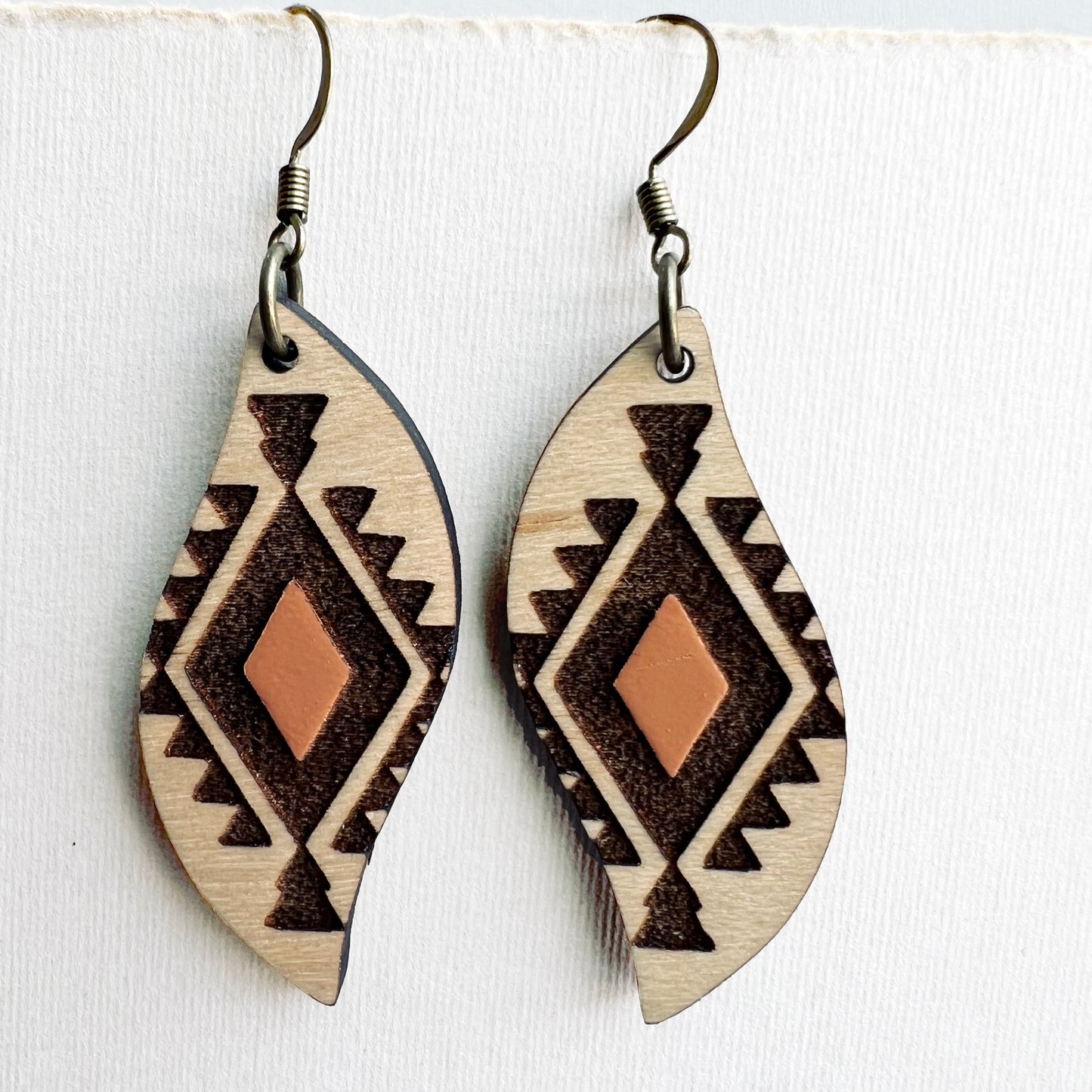 Cheyenne Wood Drop Earrings