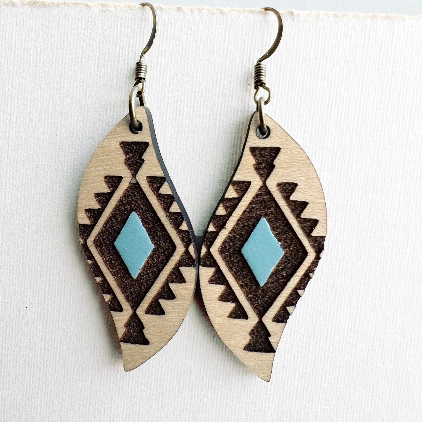 Cheyenne Wood Drop Earrings