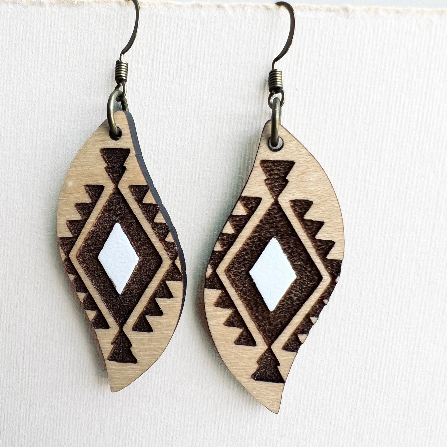 Cheyenne Wood Drop Earrings