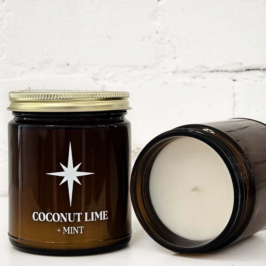 Coconut Lime and Mint Scented Candle