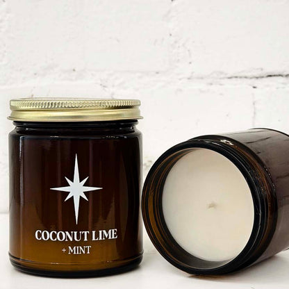 Coconut Lime and Mint Scented Candle