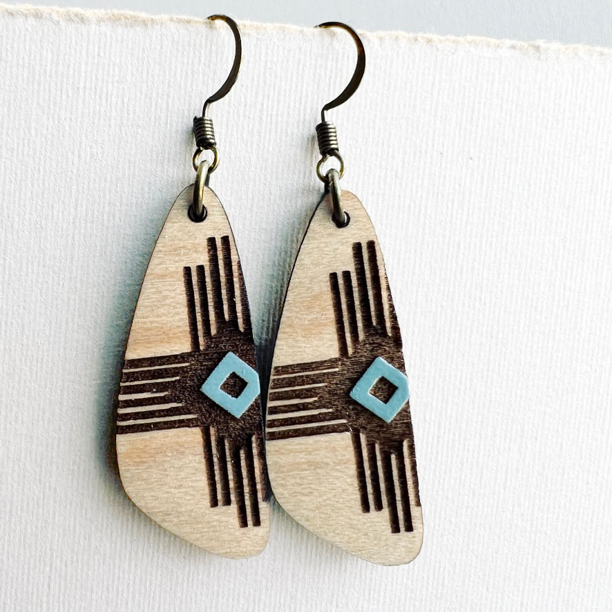 Dakota Wood Drop Earrings