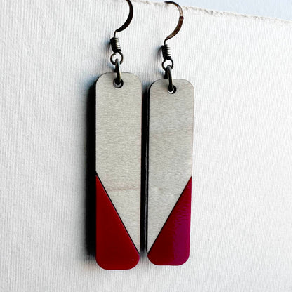 Dipped Matchstick Drop Earrings