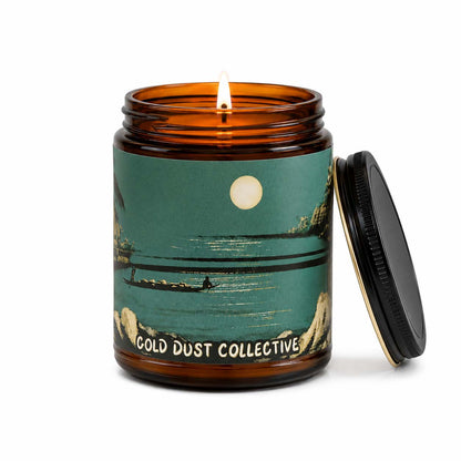 Head Huntress Tiki Collection Spiced Ginger and Coconut with flame