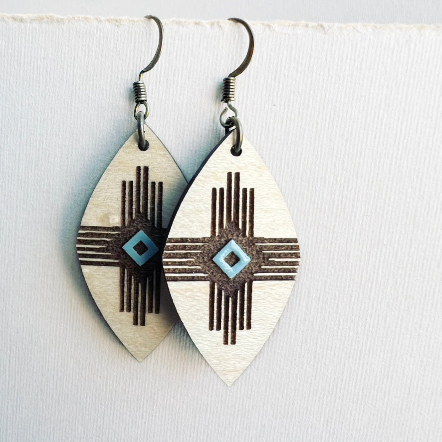 Loretta Wood Drop Earrings