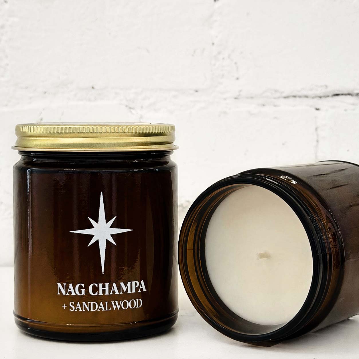 Nag Champa and Sandalwood Scented Candle