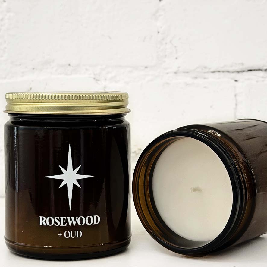 Rosewood and Oud Scented Candle 1