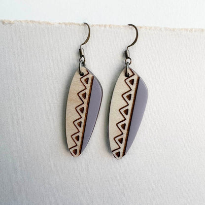 Shelby Wood Drop Earrings