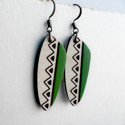 Shelby Wood Drop Earrings