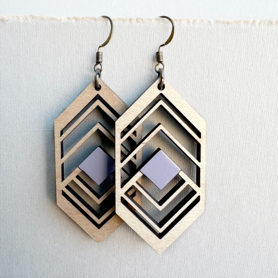 Sierra Wood Drop Earrings