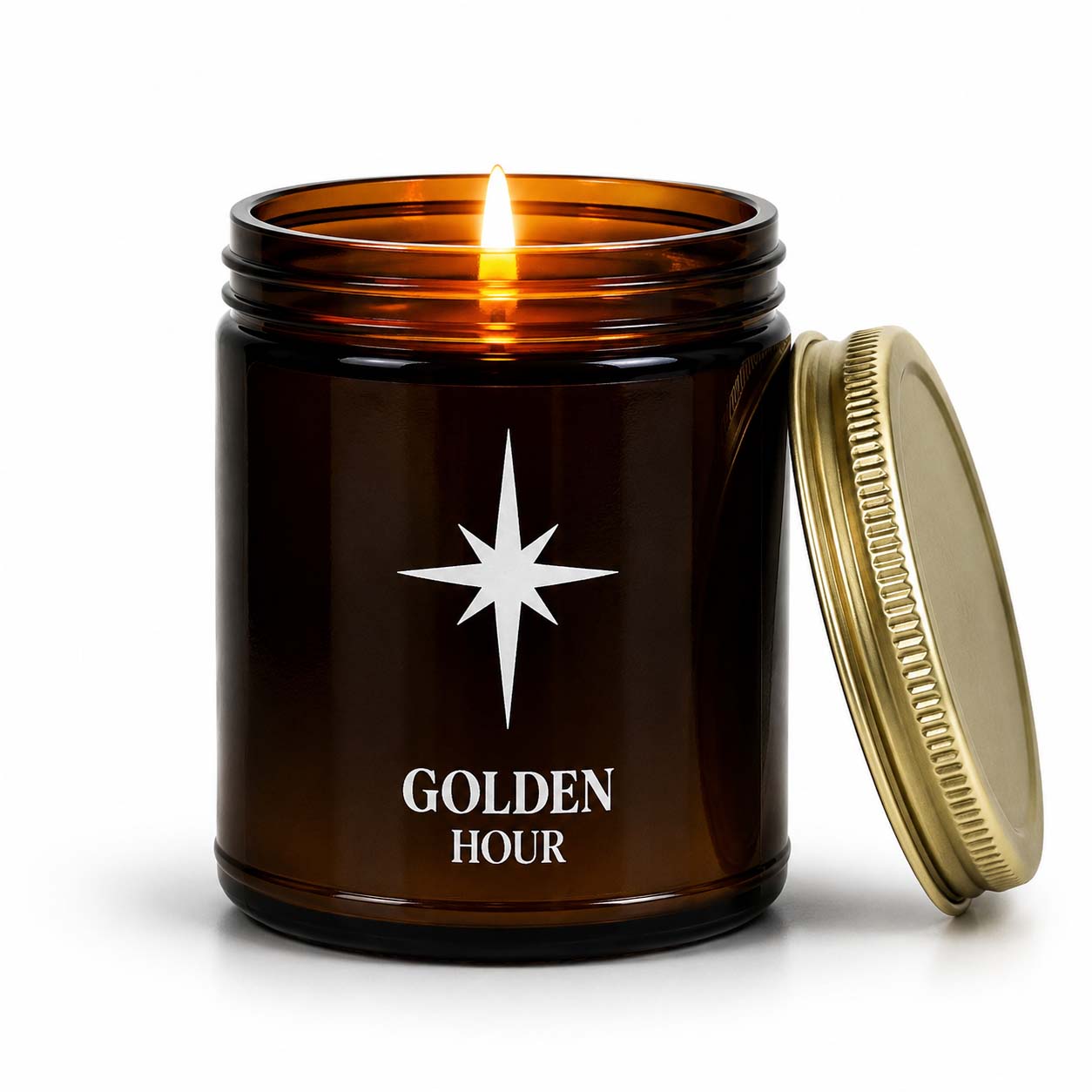 Signature Golden Hour Scented Candle - Autumn, Smokey, Woodsy