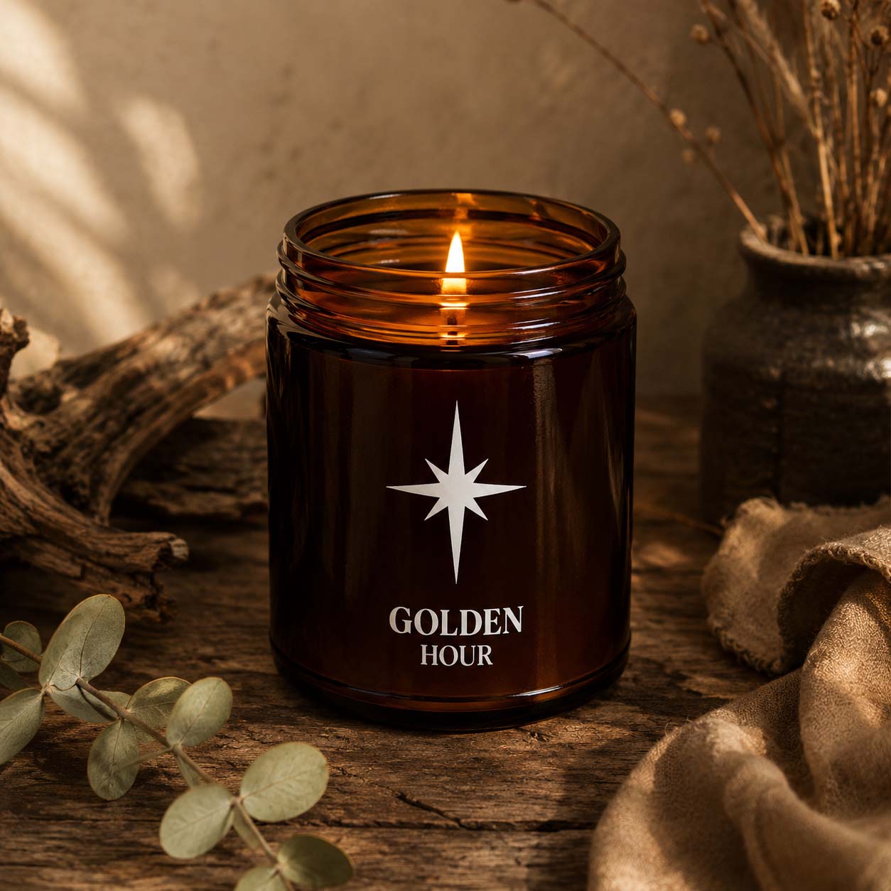 Signature Golden Hour Scented Candle Lifestyle