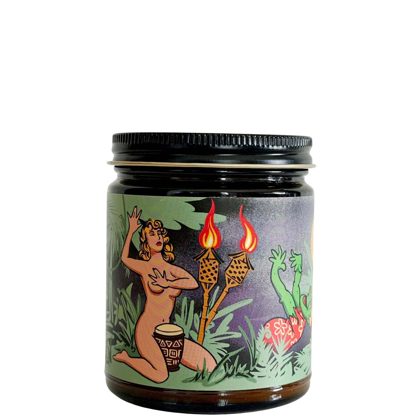 Voodoo Village Watermint and Lemon Spritz Scented Candle Tiki Collection 2