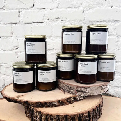 Minimalist Label Green Fig and Cassis Scented Candle