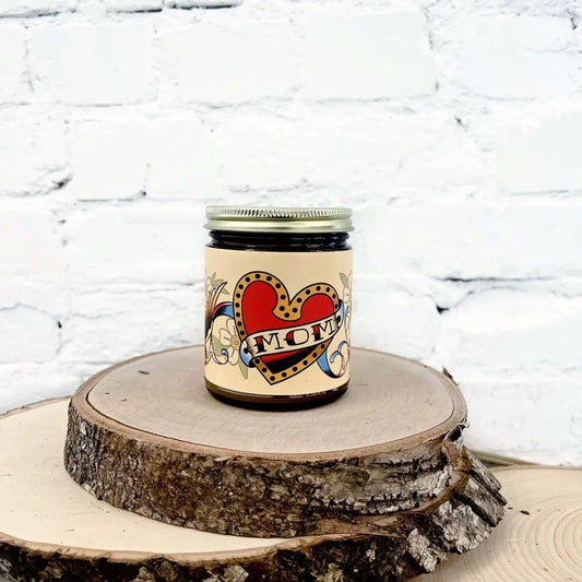 Mom  1 Tattoo Art by Tanner Kunz Scented Candle