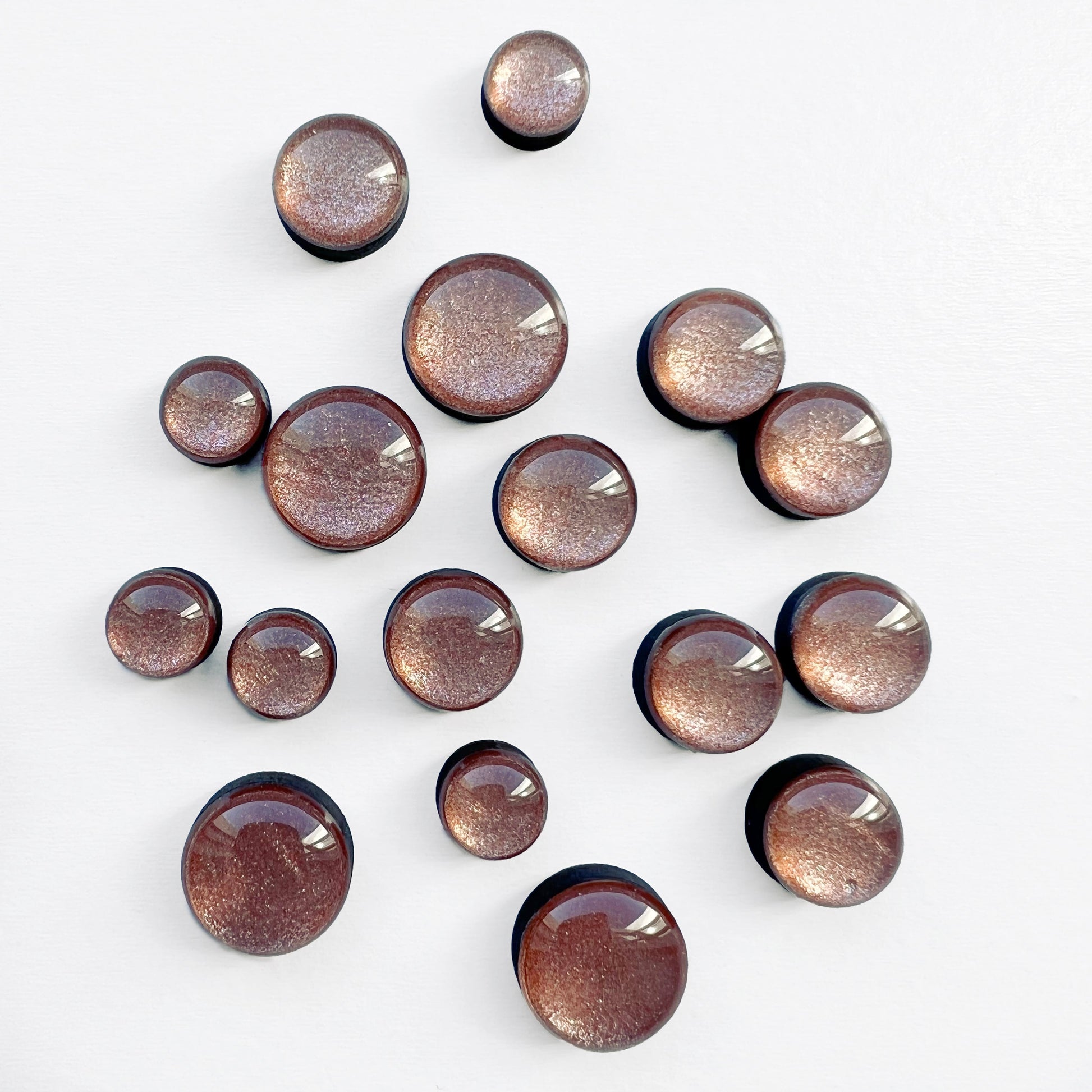 Penny Lane Wood Stud Earrings - Resin Wood Stud Earrings