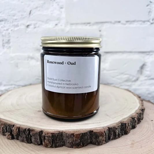 Rosewood and Oud Scented Candle Minimalist