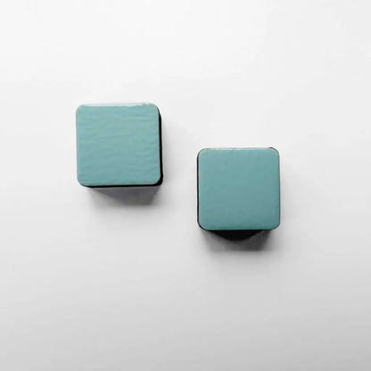 Square Wood Earrings Mesa Verde Mint