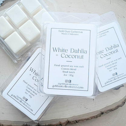 White Dahlia + Coconut Soy Wax Melt