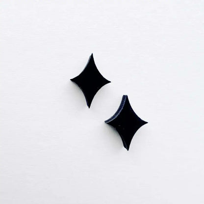 You_are_Magic_Black_wood stud earrings