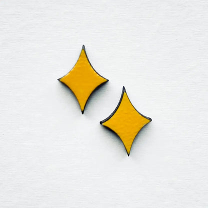 You are Magic Wood Stud Earrings - Painted Wood Stud Earrings