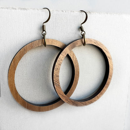 Chloe Wood Drop Earrings