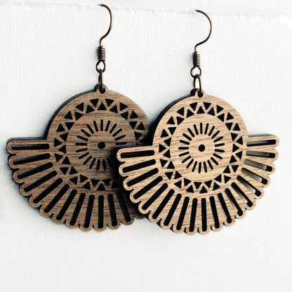 Ada Wood Drop Earrings