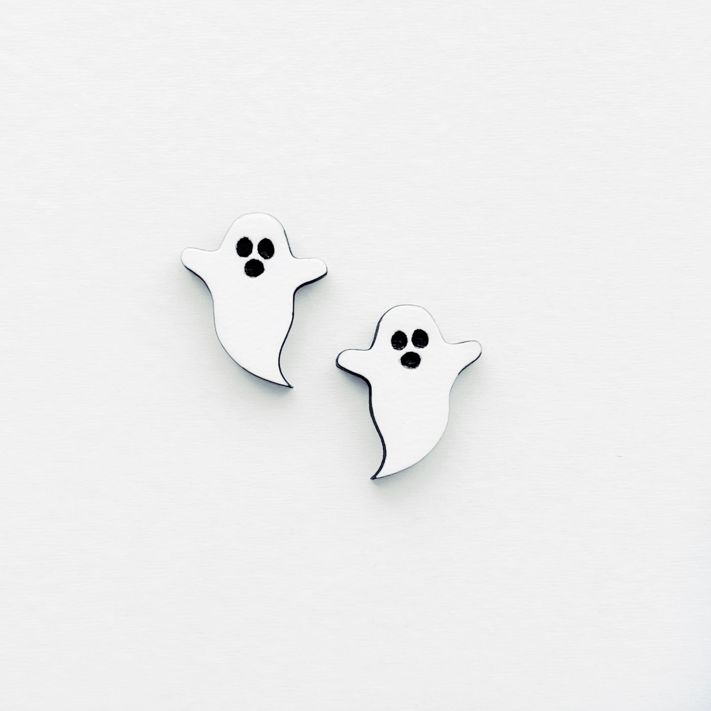 Halloween Wood Stud Earrings