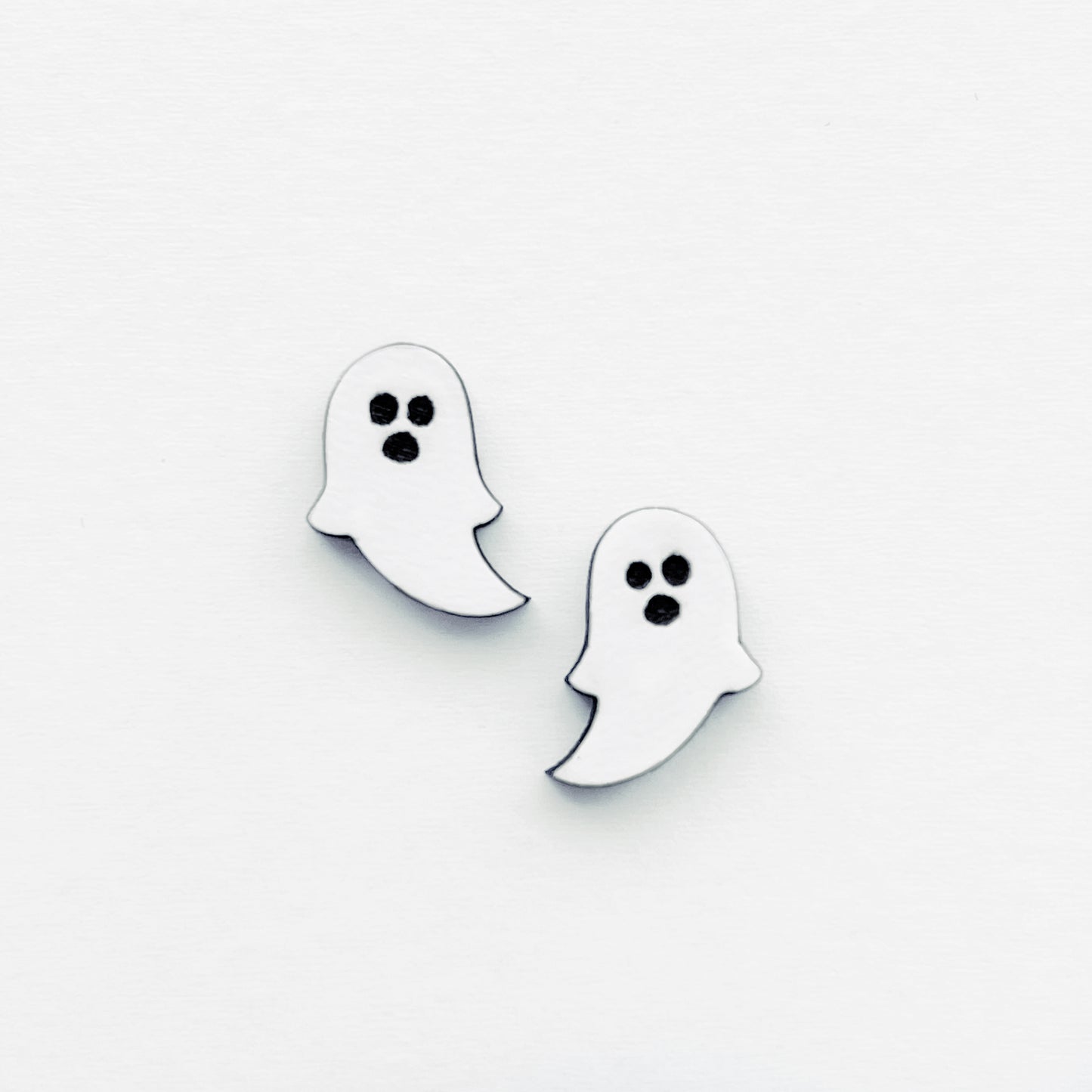 Halloween Wood Stud Earrings