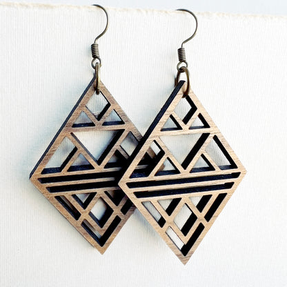 Ayla Wood Drop Earrings