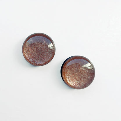 Penny Lane Wood Stud Earrings