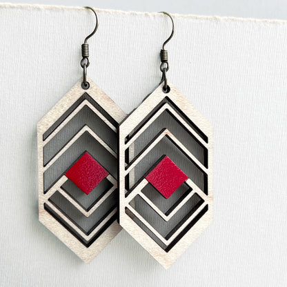 Sierra Wood Drop Earrings